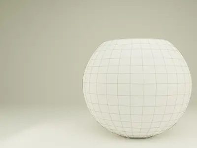 Decorative Irredescent Vase Low-poly 3D model