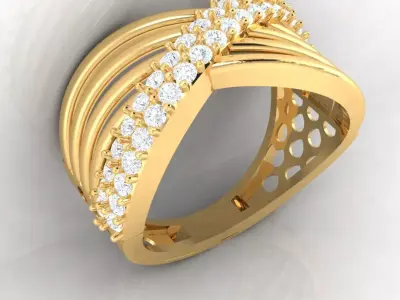 Aurora Band Ring 3D print model