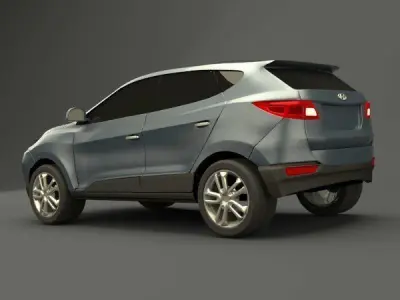 Hyundai ix35 SUV redesigned  3D model