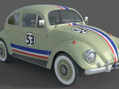 Volkswagen Beetle 1974 3D model