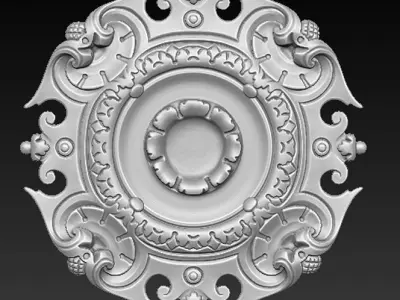 Ceiling Relief 4   3D model 3D print model