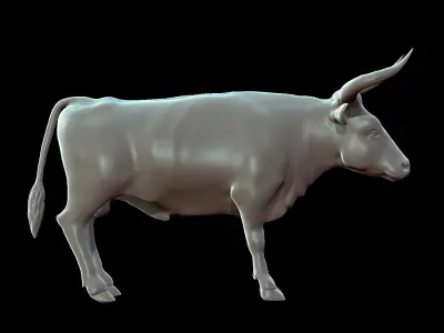 Bull Aurochs Highpoly Model 3D model