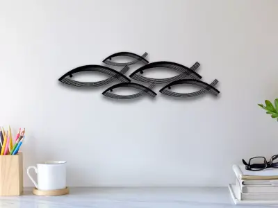 Fish Wall Art 3D print model