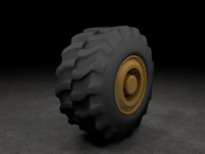 Truck wheel 3D model buy