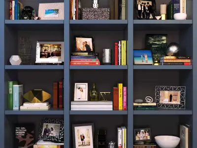 Decorative set SHELVES 3D model