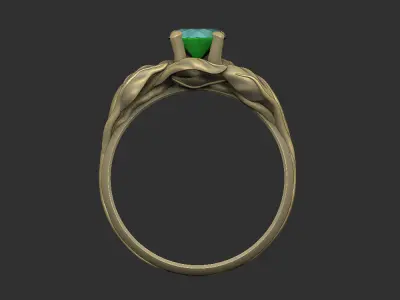 Leaf luxury design queen organic climbing soft woman 3D print model