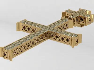 Cross Gorgeous and graceful modern  3D print model