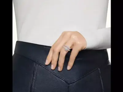 BOUCHERON - SOLITAIRE RING - ETOILE DE PARIS 3D print model