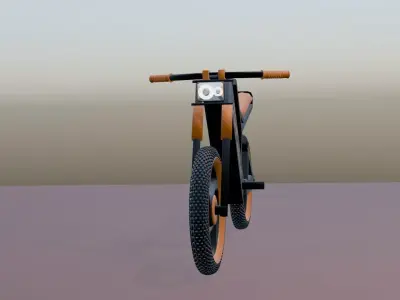 EV bike Low-poly 3D model