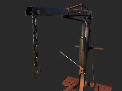 Engine Crane Low-poly 3D model