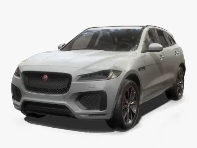 Suv Car Game Ready Low-poly 3D model