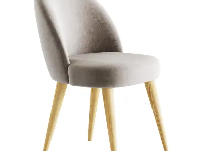 Dining soft chair Timon II 3D model