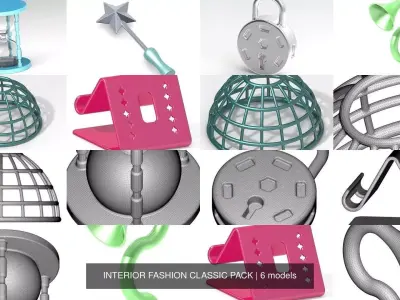 INTERIOR FASHION CLASSIC PACK 3D Model Collection