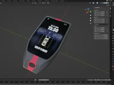 CAR KEY 08 3D model