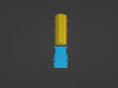 LowPolyGasolineTanker Low-poly 3D model