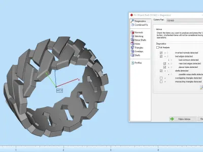 Cuban chain ring model 642 3D print model