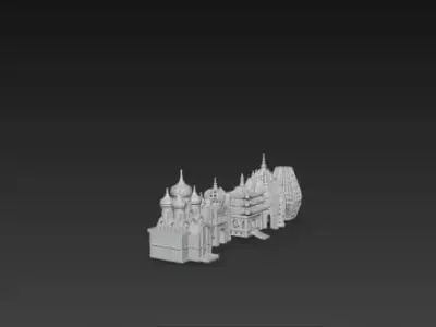 Modern Abstract Architecture 3D Model 3D print model