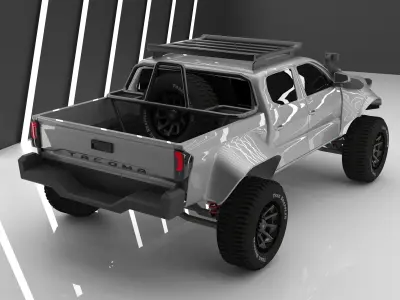 Toyota tacoma widebody kit concept model Low-poly 3D model