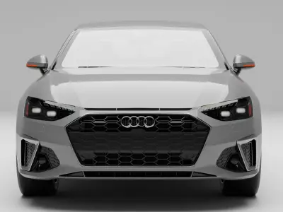 Audi-S4-Sedan With Interior 3D model