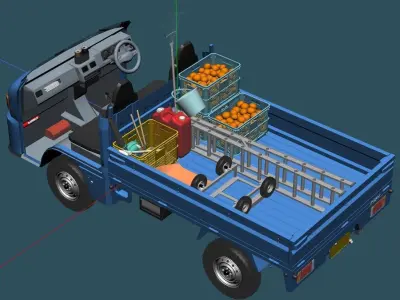 Orchard harvest car 3D model