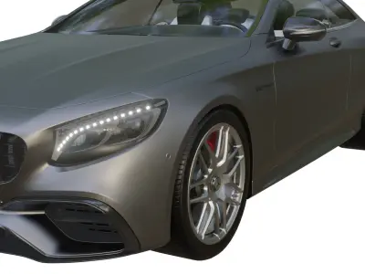 MB S63 AMG Low-poly 3D model