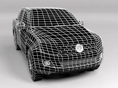 VW VOLKSWAGEN AMAROK LOWPOLY Low-poly 3D model