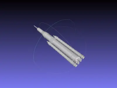 NASA SLS Block 1 Printable Rocket Model 3D print model