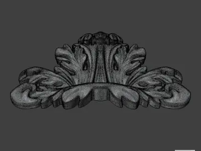 WoodCarving detail - 3d model for CNC - WoodCarvingCFC006 3D print model