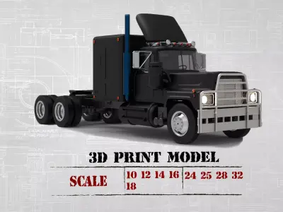 STL printable truck model kit rubber duck from the movie 3D print model