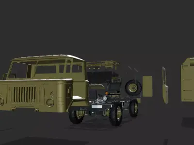 GAZ 66 3D print model