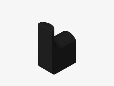 Robe Hook - Luxury - Glide Low-poly 3D model