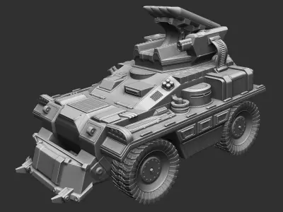 Futuristic car-XXXYYY 3D print model