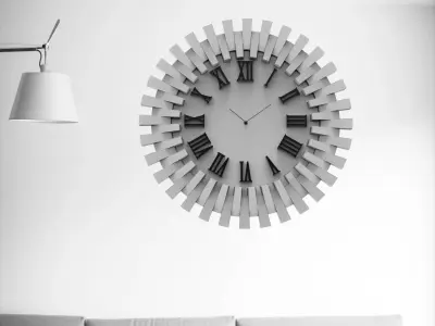 Wall clock 60 cm 3D print model