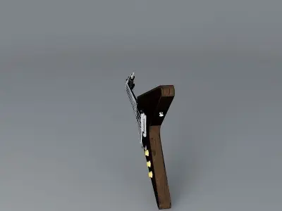Gibson Albert King guitar Free 3D model