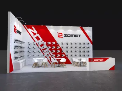 Two wheel car show 3D model