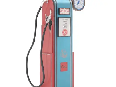 Frontier Gas Pump 3D model