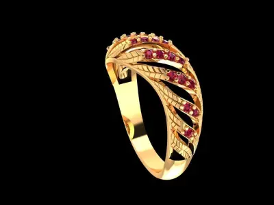 Ladies Twist Ring  3D print model