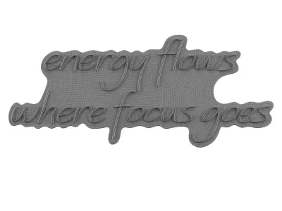 Energy flows Neon Sign 3D model