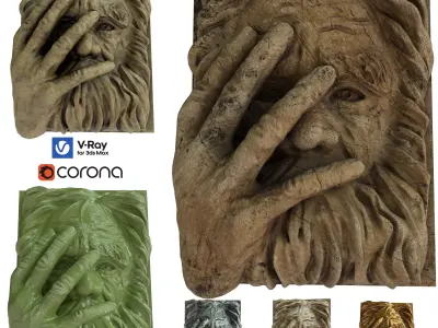 statue of the old man 3D model