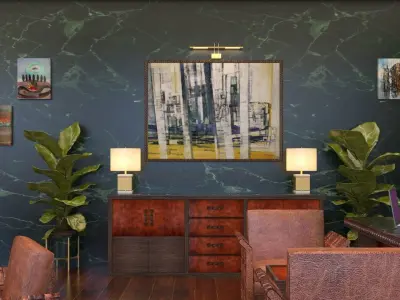 ZEMEN BANK CEO OFFICE DESIGN Free low-poly 3D model