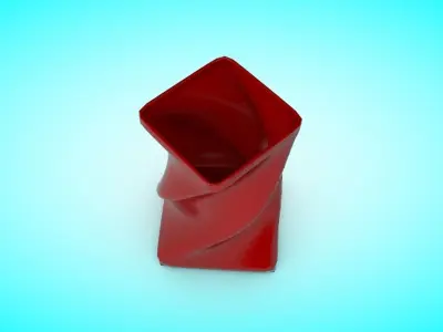 Vase 4 Low-poly 3D model
