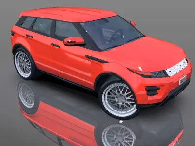 Land Rover Range Rover Evoque 3D model  Low-poly 3D model