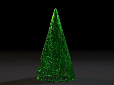 Christmas tree 3D print model 2