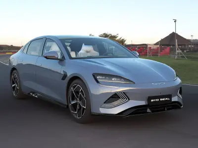 2024 BYD Seal with lowpoly interior Low-poly 3D model