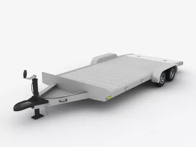 Aluminum Car Trailer 3D model