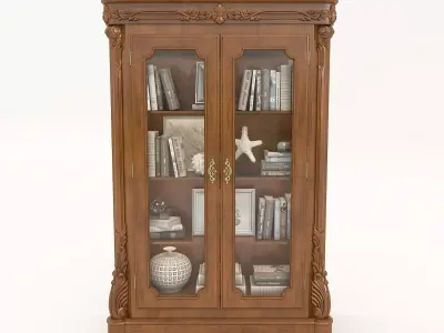 Classic European style Cabinet and Decoration 3 3D model