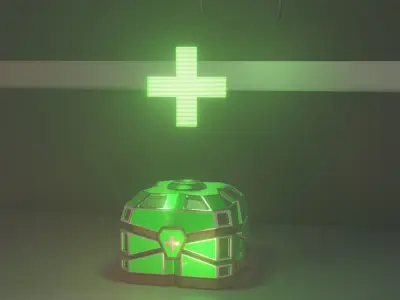 Sci-Fi Game asset Kit Low-poly 3D model 3D model