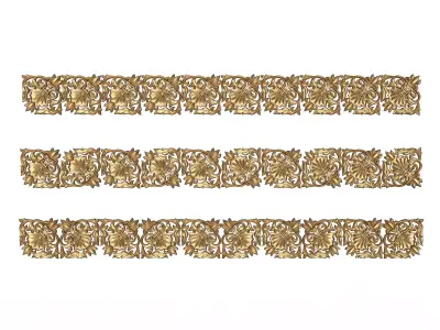 Ornament Element Molding 034 Low-poly 3D model