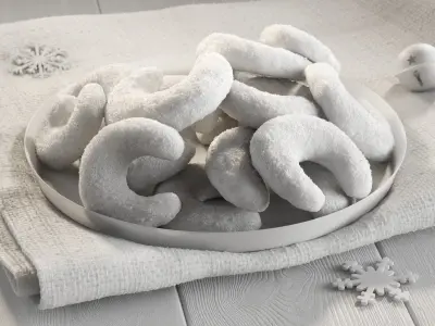 Cookies Vanillekipferl 3D model