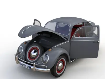 Volkswagen Beetle 1960 3D model